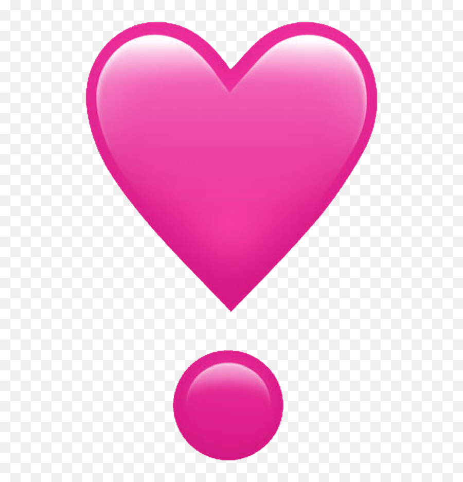 Download Pink Heart Emoji Png - Iphone Heart Emojis Png Transparent,What Does The Heart Emoticon Loom Like On Iphone
