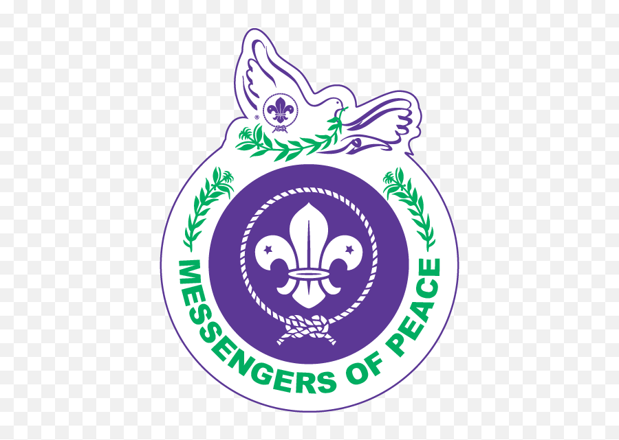 Download Messengers Of Peace Badge - Neil Armstrong Scouts Kandersteg International Scout Centre Emoji,Peas Emoji