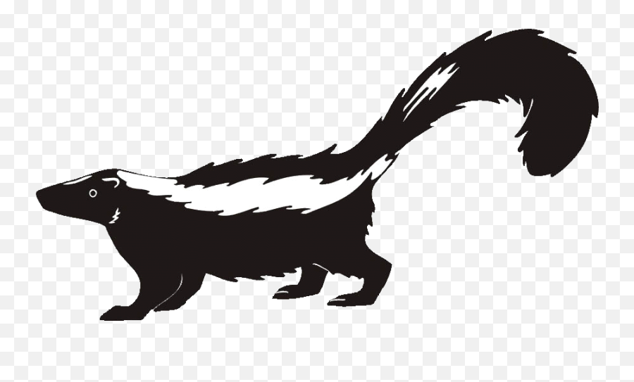 Skunk Clipart Transparent - Skunk Black And White Clipart Emoji,Skunk Emoji