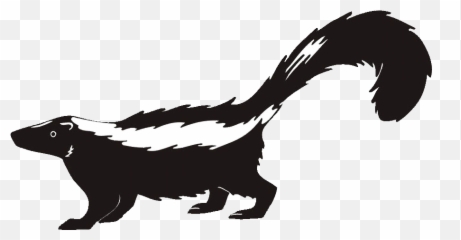 Skunk Clipart Transparent - Skunk Black And White Clipart Emoji,Skunk Emoji