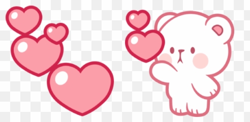 Milk Mocha Milk Bear Love - Cute Cursors Png Emoji,Mocha And Milk Discord Emojis