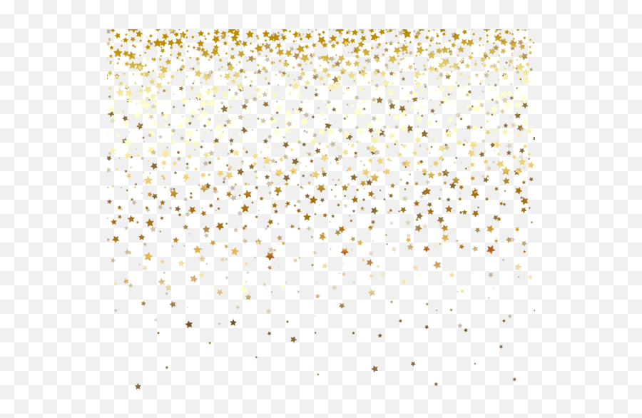 Download Pattern White Stars Gold Falling Free Transparent Emoji,White Star Emoticon