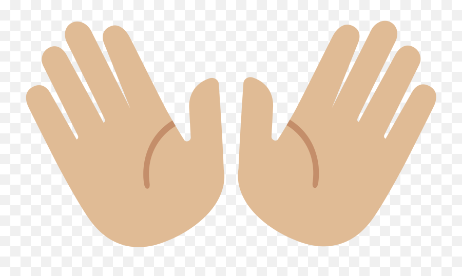 Open Hands Emoji Clipart Free Download Transparent Png - Desenho De Mãos Abertas,Hands Up Emoji