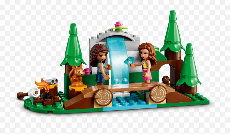 Forest Waterfall 41677 - Lego Friends Sets Legocom For Kids Emoji,Emoji Slang Star Christmas Tree Fortune Teller Ball