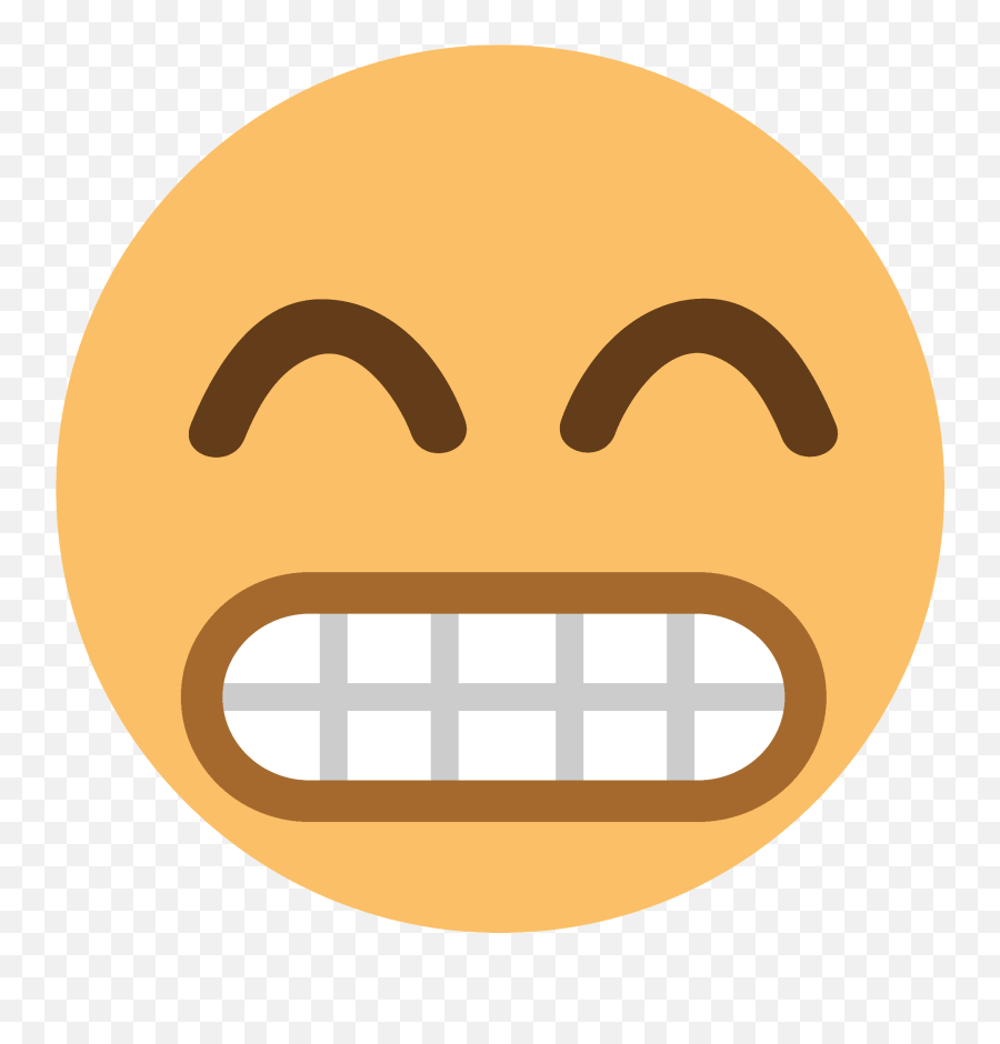 Beaming Face With Smiling Eyes Emoji Clipart Free Download,Wide Smile Emoji Grin