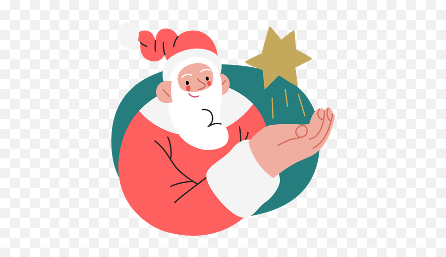 Star Apple Icon - Download In Flat Style Emoji,How Do Android Santa Emojis Look On Iphone