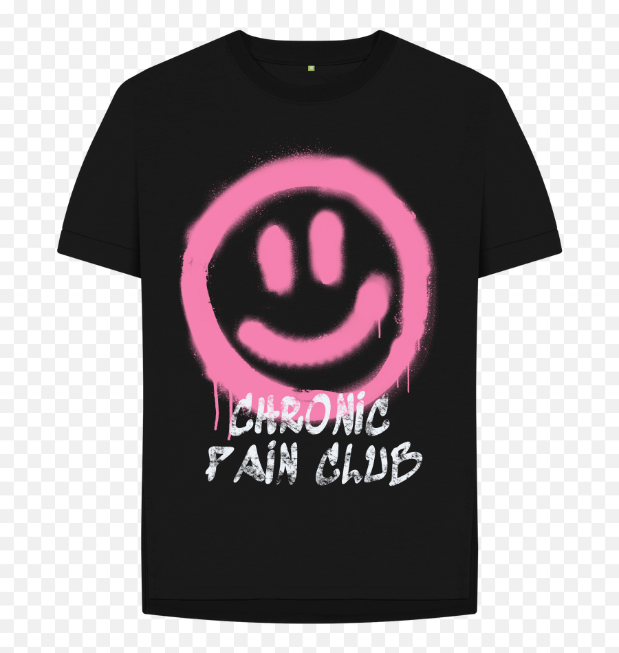 Cpc Pink Smiley Womenu0027s Relaxed Fit Tee The Pain Company Emoji,Relax Emoticon