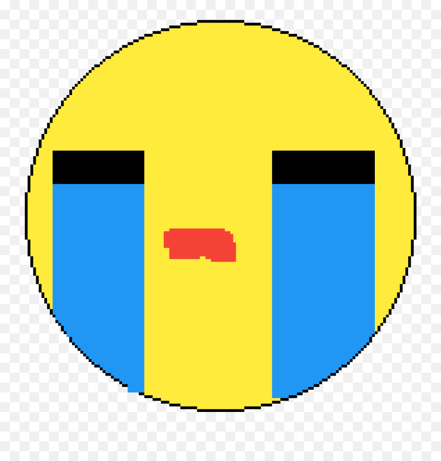Pixilart - Cry Emoji By Ninga72 Dot,Cry Emoji Transparent
