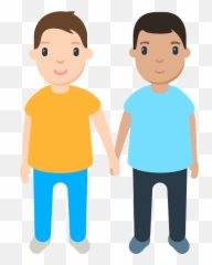 Two Men Holding Hands Id 11445 Emojicouk - Two Guys Holding Hands Cartoon,Two Hands Up Emoji