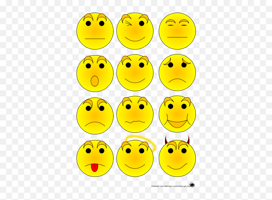 Free Clip Art Emoticons Winking Face By Nicubunu - Matter And Non Matter Emoji,Emoticons Winking