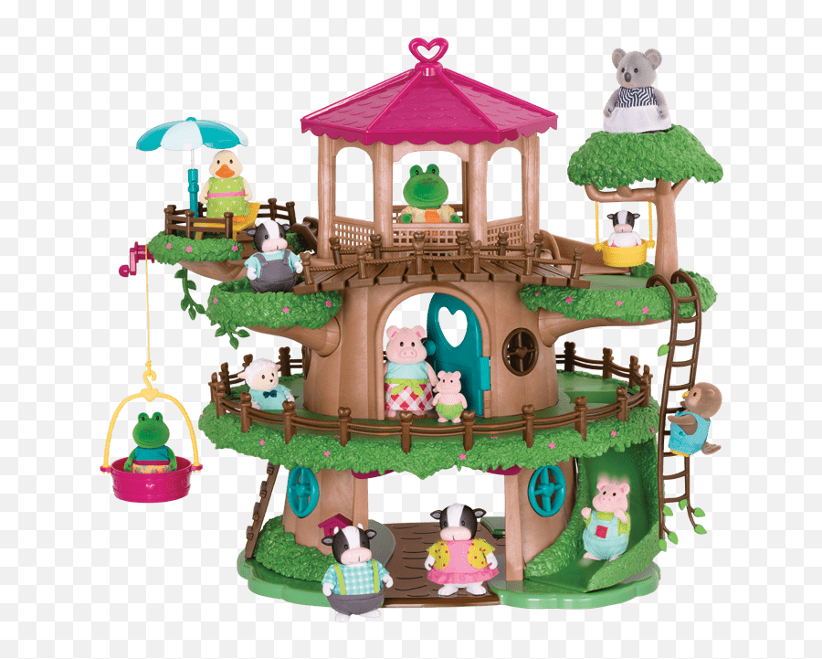 Download Family Treehousetm - Lil Woodzeez Tree House Png Building Sets Emoji,Emoji Family Tree