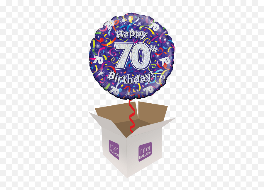 70th Birthday Helium Balloons Delivered - Transparent Happy 2nd Birthday Png Emoji,70th Birthday Emoji