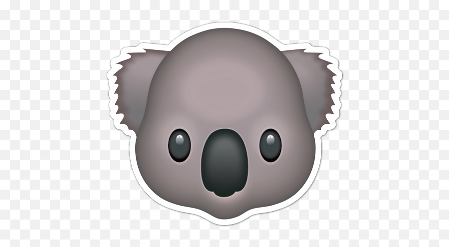 Aufkleber Emoticon Koala - Gesicht Webwandtattoocom Flower Crown Koala Emoji,Deutsche Emoticons