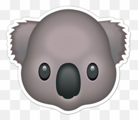 Aufkleber Emoticon Koala - Gesicht Webwandtattoocom Flower Crown Koala Emoji,Deutsche Emoticons