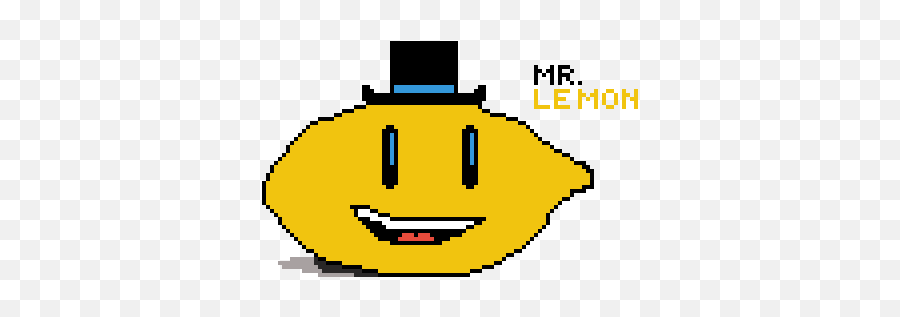 Pixilart - Mr Lemon By Xander8 Happy Emoji,Lemon Emoticon