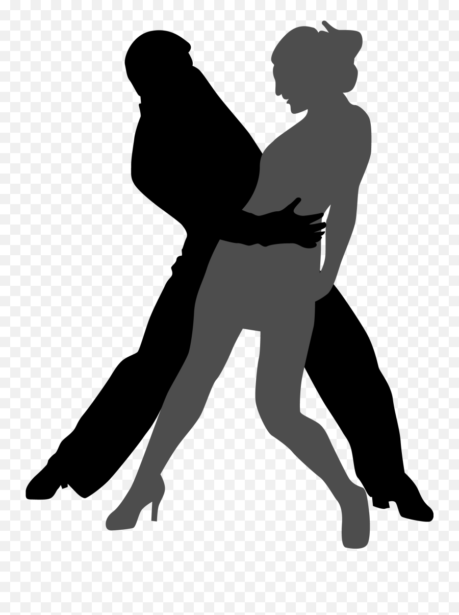 Silhouette Square Dance Ballroom Dance - The Men And Women Male And Female Dance Silhouette Emoji,Salsa Dance Emoji