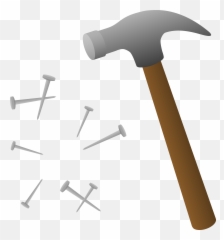 Finger Nails Clipart - Clip Art Construction Tools Emoji,Hammer And Nail Emoji