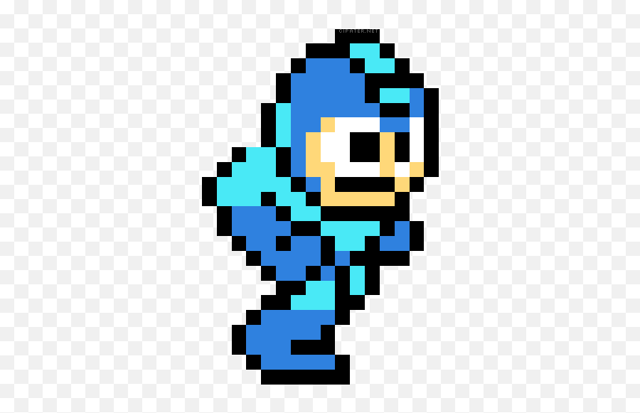 Mega Man 3 Tumblr Avatar Joke 100x100 Pixel - Lowgif Megaman Pixel Art Emoji,Animated Bb8 Emoticon