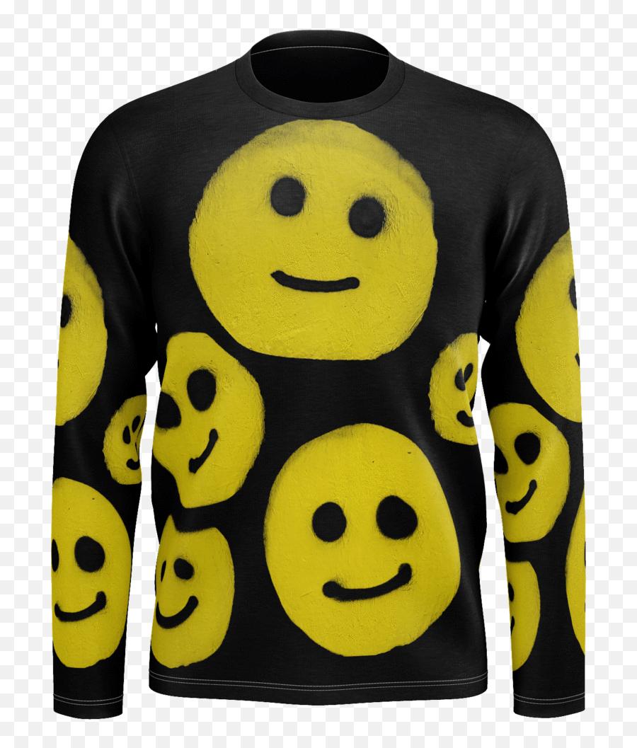 R Wolff Smileys Sø19 Recycled Polyester Longsleeve U2013 Art - Itno Long Sleeve Emoji,Emoticon Xs