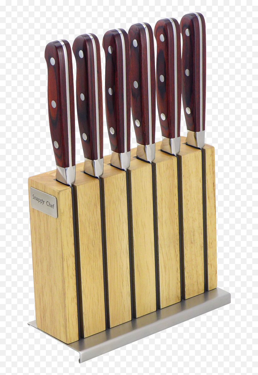 Download Hd Snappy Chef 7pc Steak Knife Set With Block - Snappy Chef Steak Knife Sets Emoji,Snappy Emoji