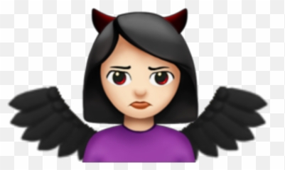 Emoji Aesthetic Grunge Edgy Trippy Rot - Whatsapp Red Devil Emoji,Girl Devil Emoji