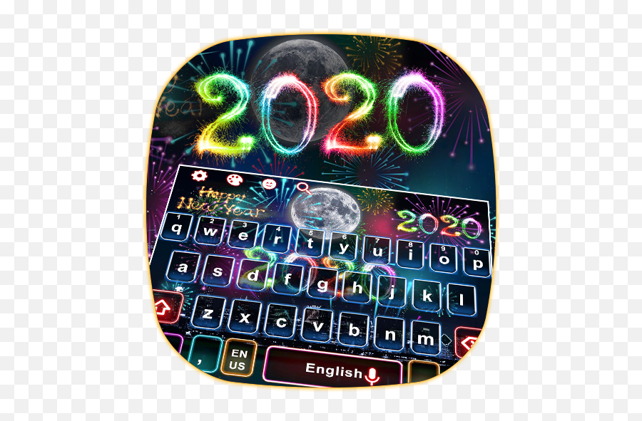 2020 Happy New Year Keyboard Theme For Android - Download Year Of 2014 Emoji,Happy New Year Emoji Text