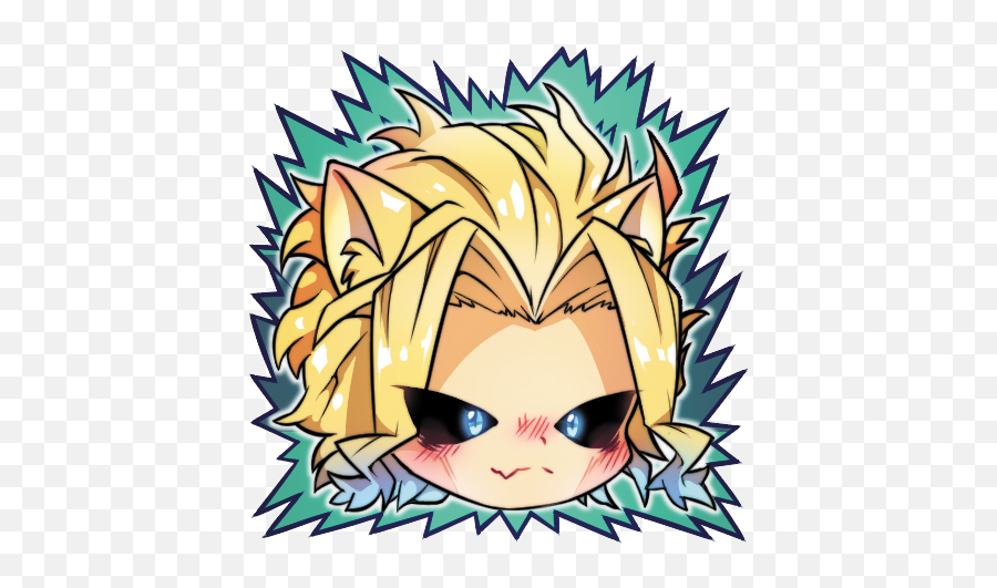 Toshinori Yagi Toshinoriyagi Sticker - Bnha Cat Stickers Emoji,All Might Emoji