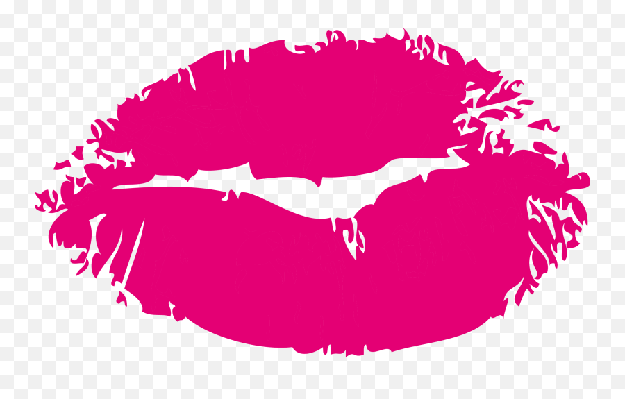 Kissing Lips Png - Kiss Tattoo Illustration Pink Lips Illustration Emoji,Kiss Emoji Face Silhouette Patterns