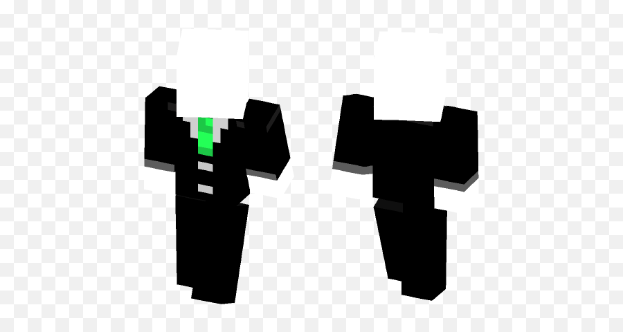 Download Slender Man - Green Tie Minecraft Skin For Free Missing Halloween Skin Minecraft Emoji,How To Make Slenderman In Emojis