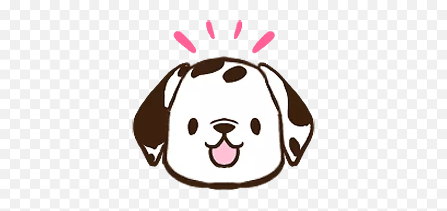 Dalmatian - Dot Emoji,Dalmatian Emoticon