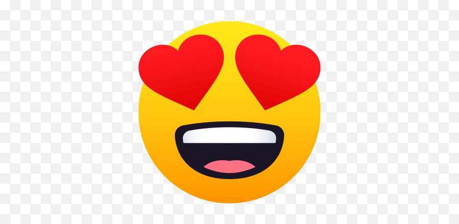 Smiling Face With Heart Eyes Joypixels - Smile Emoji With Heart Eyes,Shouting Emoji