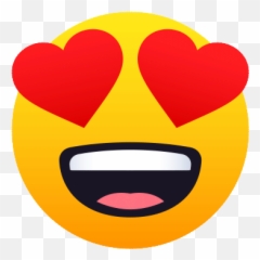 Smiling Face With Heart Eyes Joypixels - Smile Emoji With Heart Eyes,Shouting Emoji