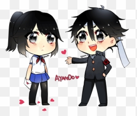 Chibi Ayando By Koumi04 Yandere - Yandere Chan And Senpai Chibi Emoji,Yandere Emoji