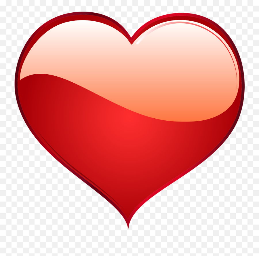 Corazones Rojos - Transparent Big Red Heart Emoji,Emoticon De Corazon