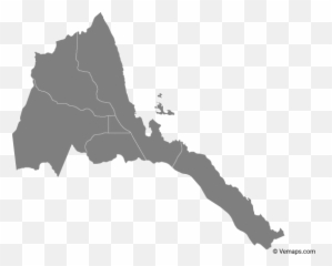 Grey Map Of Eritrea With Regions - Eritrea Flag Emoji,Romanian Flag Emoji