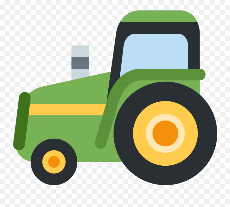 Tractor Emoji Icon Of Flat Style - Tractor Emoji,Farmer Emoji