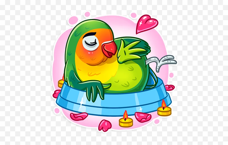 Telegram Sticker From Love Bird Pack Emoji,What Kind Of Birds Are In Emoji