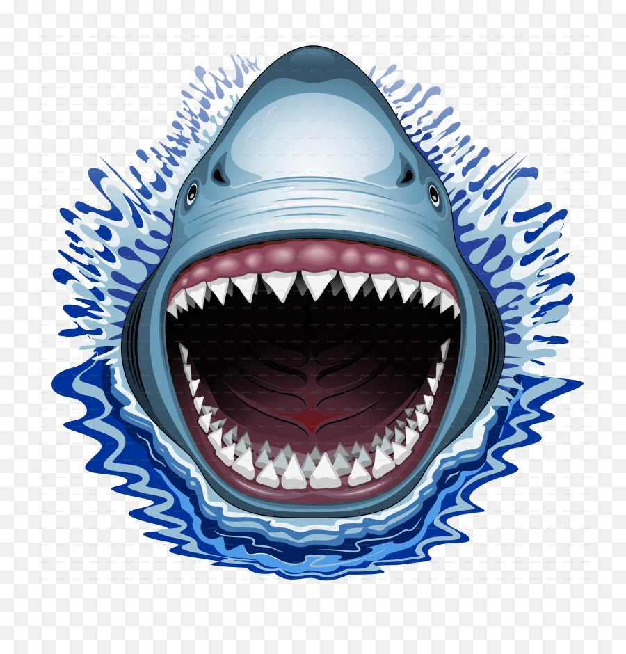 Clipart Skeleton Shark Clipart - Shark Jaws Png Emoji,Jaws Emoji