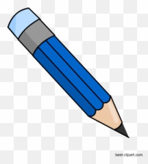 Blue Pencil Clip Art Transparent Png - Blue Pencil Clipart Emoji,Pencil Emoji