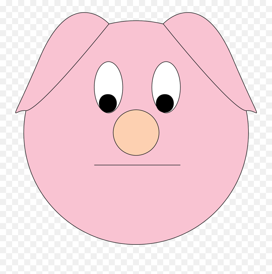 Pig Sad Animal Farm Piggy Head Png - Cabeça Animais Fazendinha Png Emoji,Piggy Emoticons