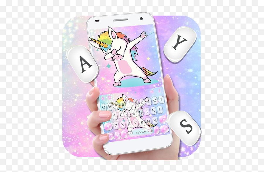 Lit Swag Unicorn Keyboard Theme - Smartphone Emoji,Unicorn Emoji Phone Case