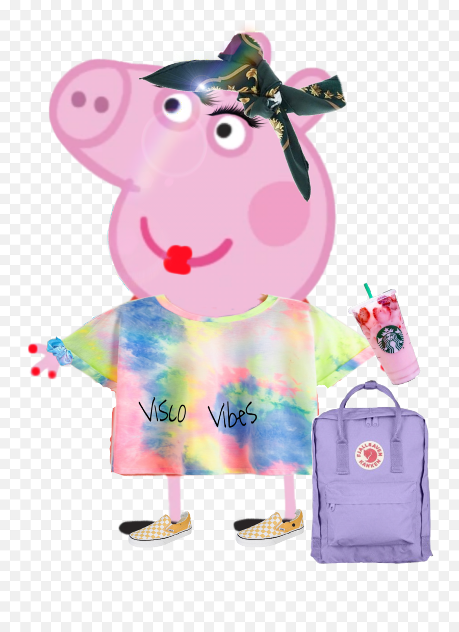 A Funny Peppy Pig Visco Sticker - Happy Emoji,Lol Emoji Backpack