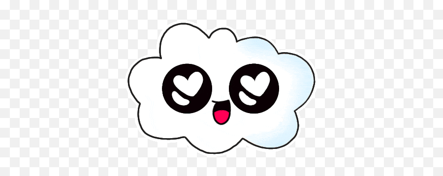 Cloud Emoji Sticker - Cute Sticker Cloud,Emoji Sticker