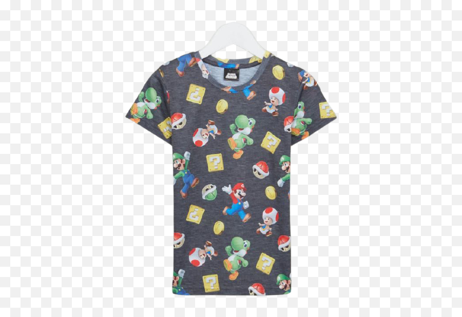 Super Mario - Short Sleeve Emoji,Emoji Queen Bed Set