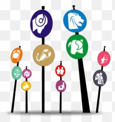 Astrology Signs - Astrological Sun Star Signs Of The Zodiac Dot Emoji,Symbols Of Logic And Emotion