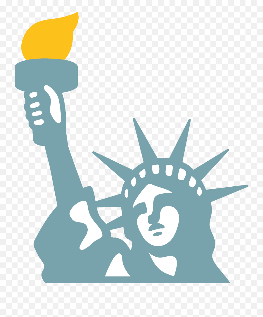 Open - Lady Liberty Emoji Clipart Full Size Clipart Emoji Estatua Da Liberdade,Moai Emoji