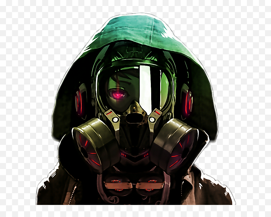 Invincible Sticker By Kiddgohann - Gas Mask Cool Anime Characters Emoji,Invincible Emoji