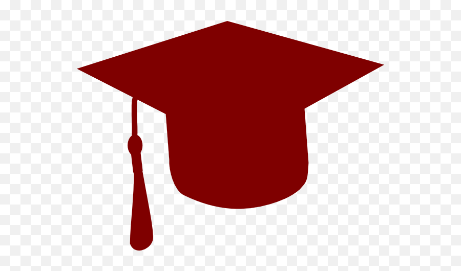 Maroon Graduation Cap Clipart Hd Png Download Transparent - Sombrero De Graduación Gris Emoji,Gradutuation Cap Emoticon