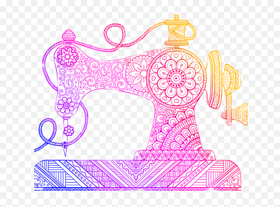 Sewing Machine Sticker Challenge - Sewing Machine Flower Vector Emoji,Sewing Machine Emoji