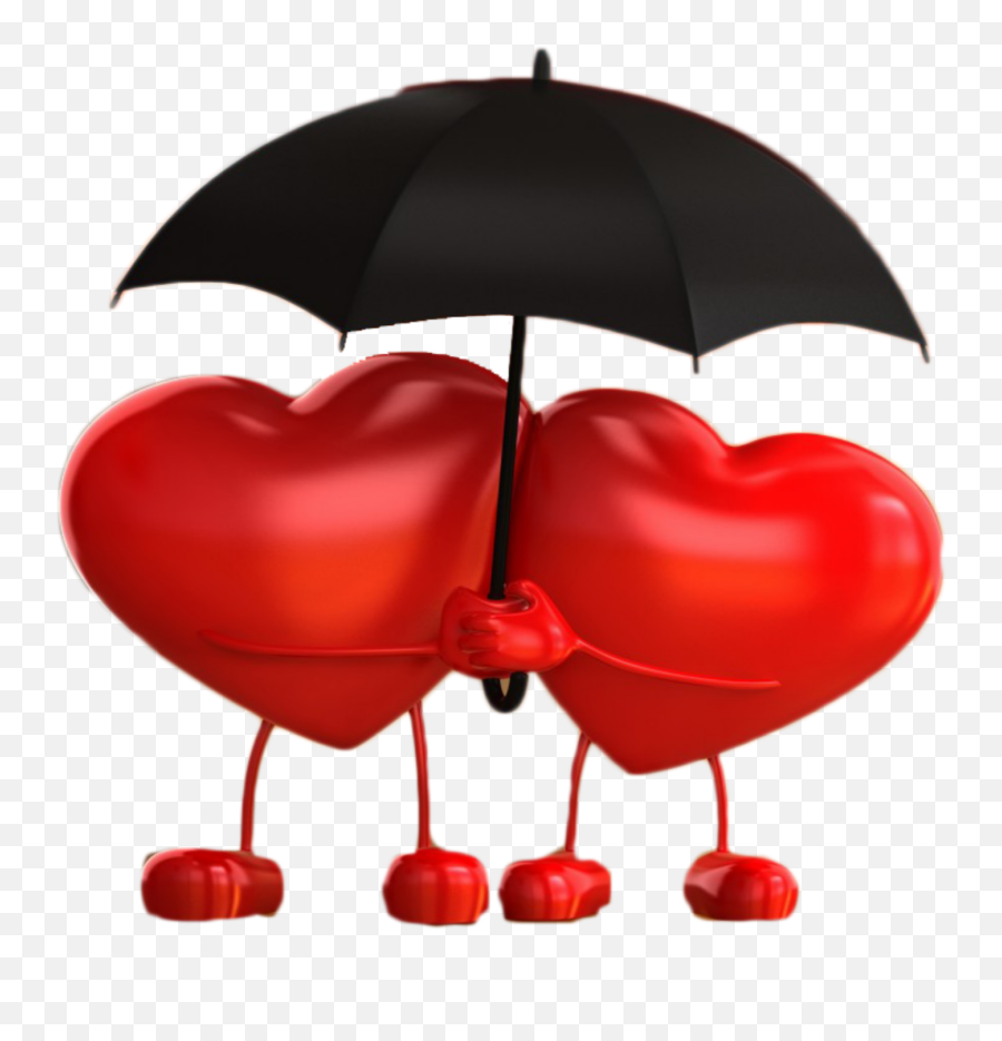 Mq Heart Hearts Red Umbrella Emoji - Two Heart Under Umbrella,Uumbrella Emoji